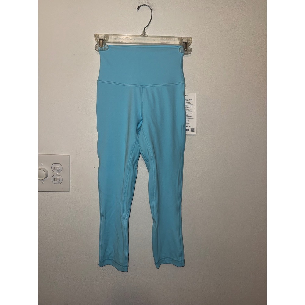 Lululemon Align HR Crop 21" Cyan Blue Size 2 NWT